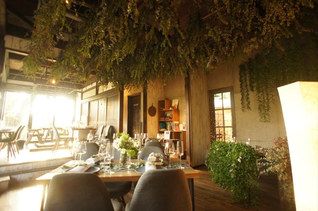 茨城・大子、お洒落カフェ&ゲストハウス、咲くカフェのガーデンウェディング。garden wedding。