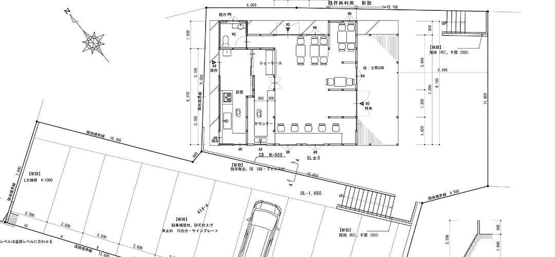 大子町　咲くカフェ Flower 図面