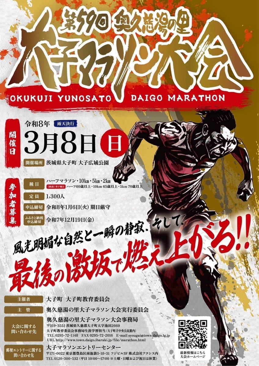 第59回　奥久慈湯の里大子マラソン大会