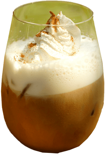 Iceヘーゼルナッツスパイスカプチーノ。茨城大子・咲くカフェデリ by saku cafe