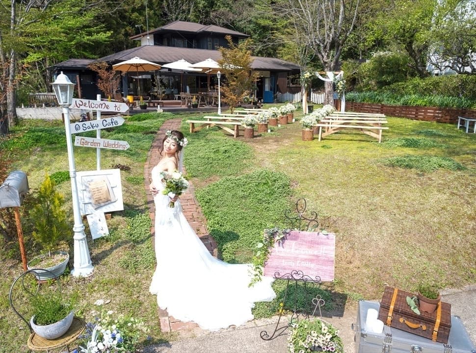 咲くカフェガーデンウエディング。茨城・大子町の結婚式・披露宴・パーティー。レストランウエディング。