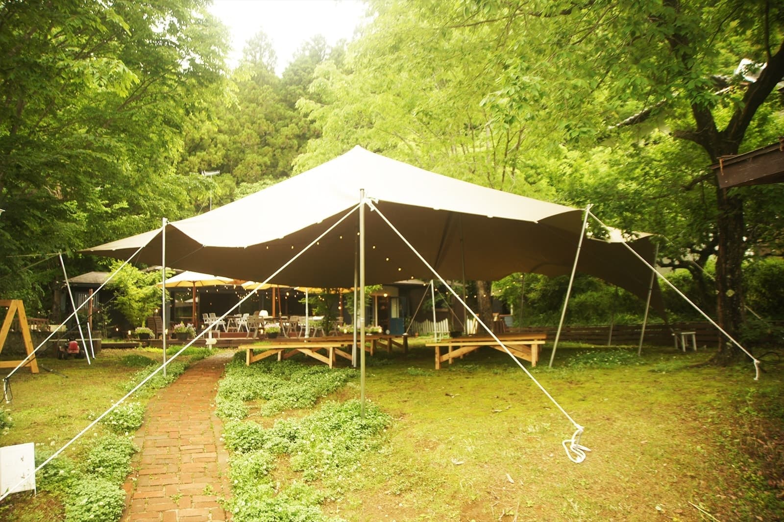 咲くカフェウェディング。garden wedding in 茨城大子