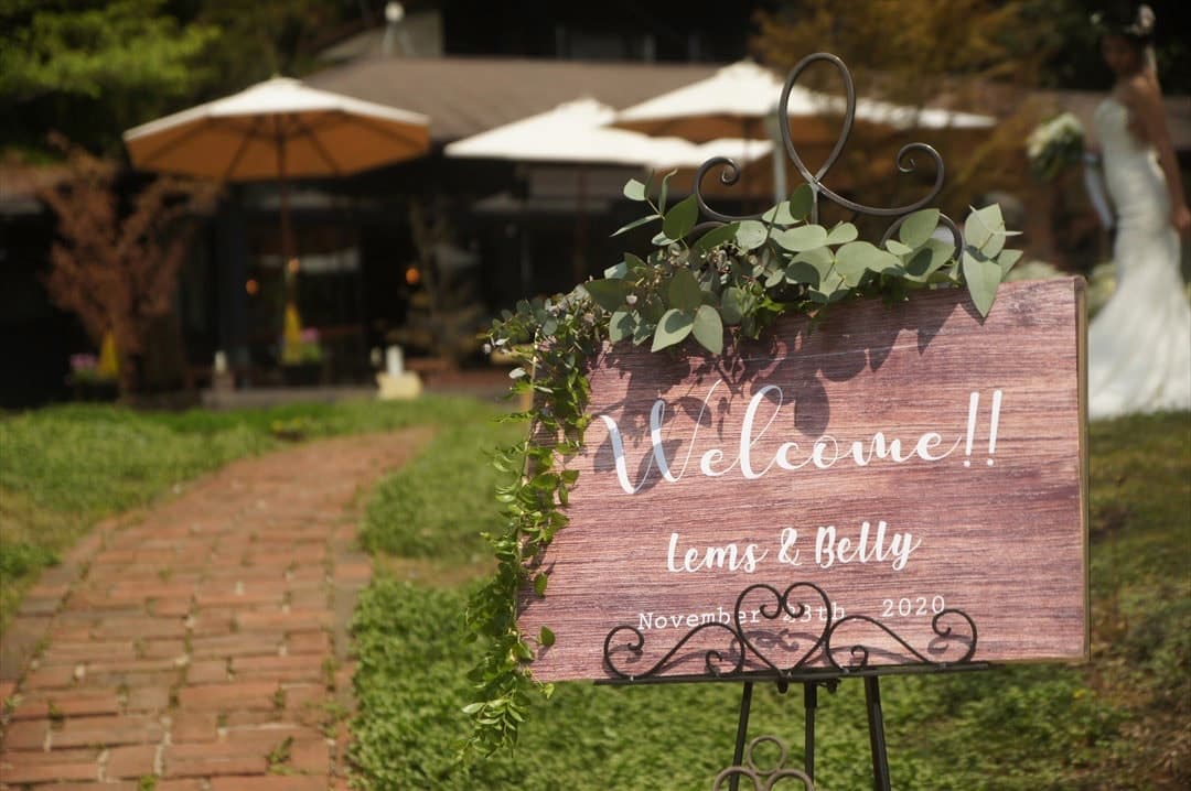茨城・大子、お洒落カフェ＆ゲストハウス、咲くカフェのガーデンウェディング。garden wedding。