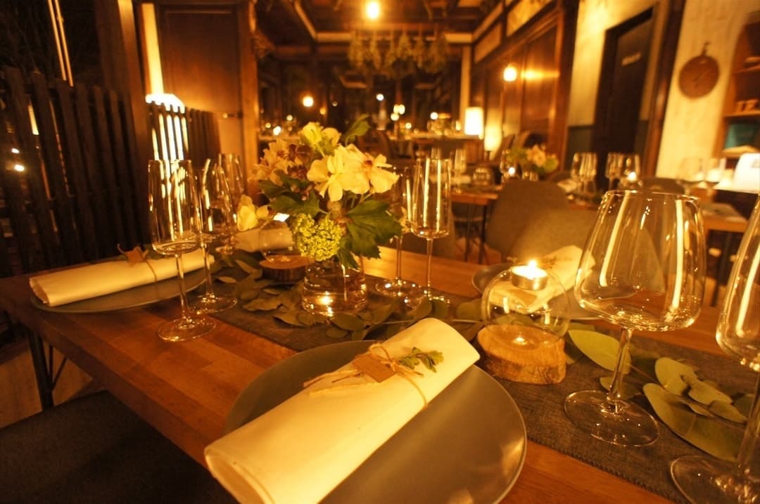 茨城・大子、お洒落カフェ＆ゲストハウス、咲くカフェのガーデンウェディング。garden wedding。