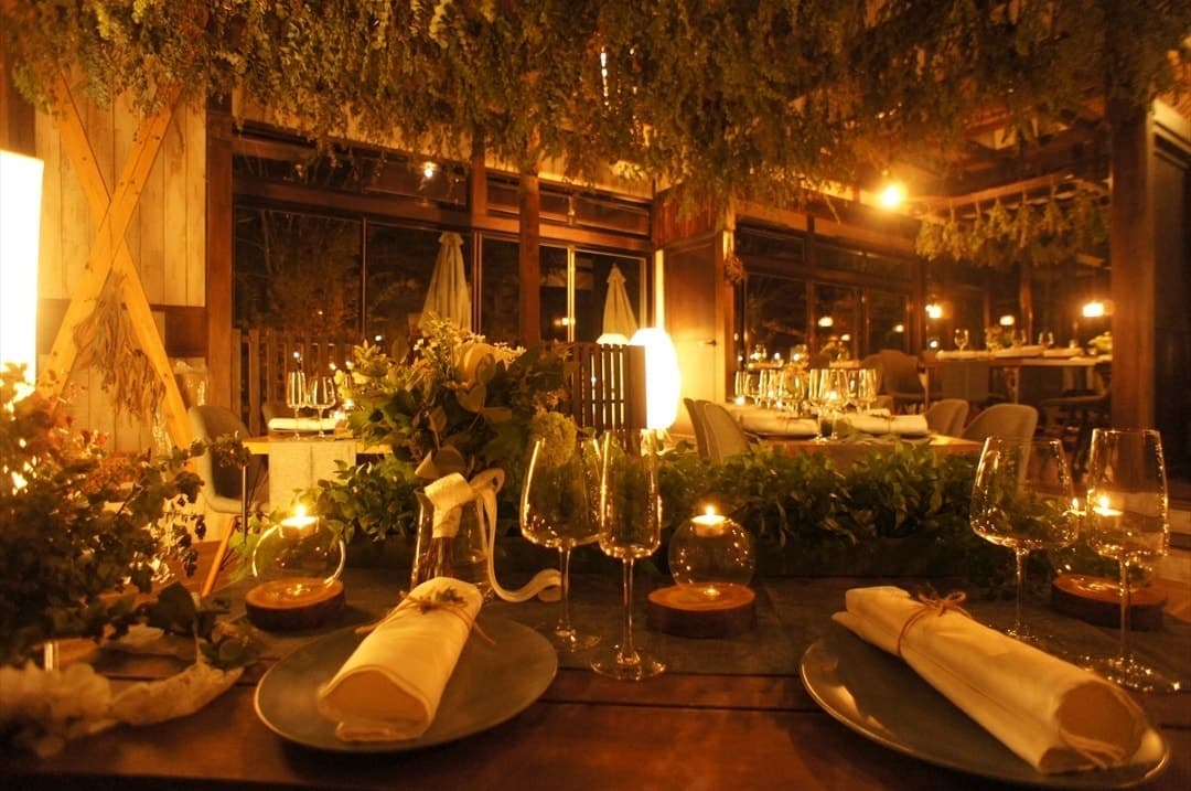 茨城・大子、お洒落カフェ＆ゲストハウス、咲くカフェのガーデンウェディング。garden wedding。