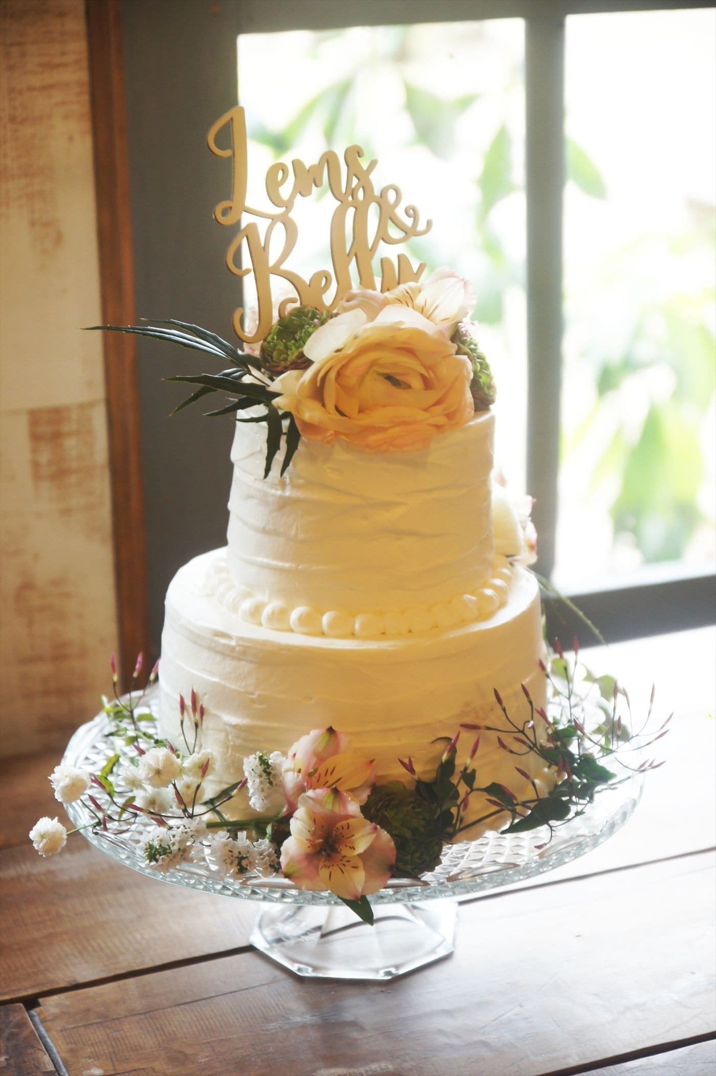 咲くカフェ Wedding ウェディングケーキ
