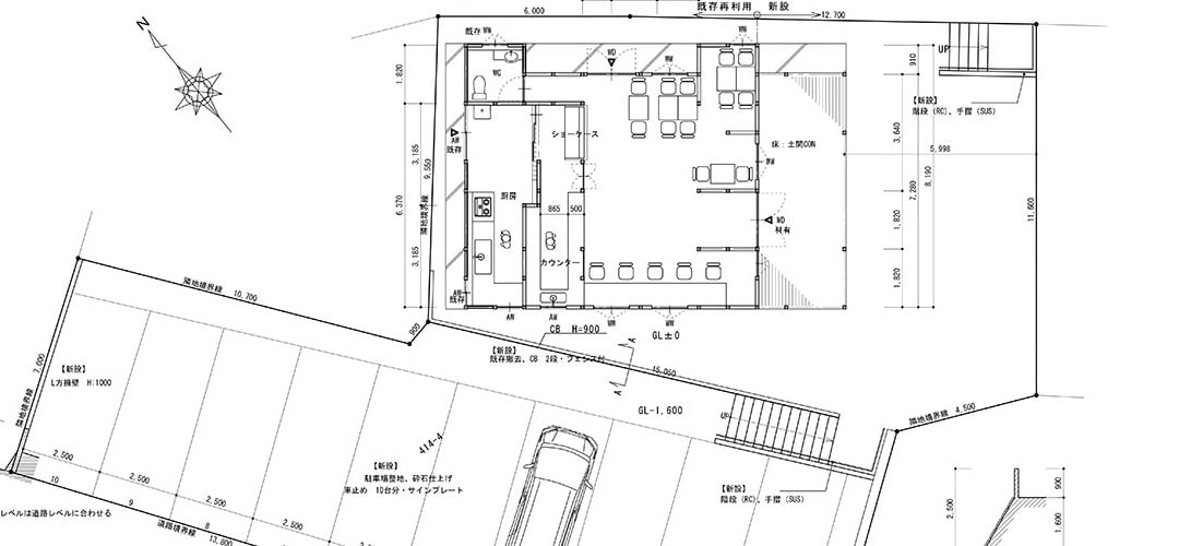 大子町 咲くカフェ Flower 図面
